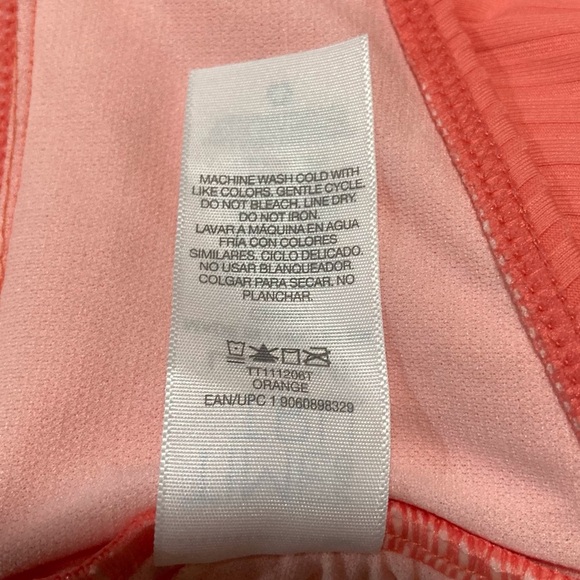 Time and Tru Orange Swim Top - Picture 4 of 8